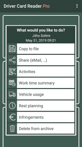 Driver Card Reader Pro screenshot