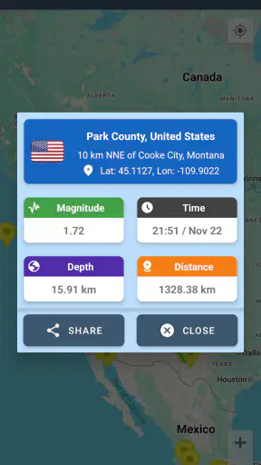 Earthquake Alerts & Tracker screenshot