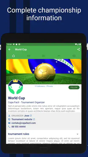Easy Tournament: Organize Now! screenshot