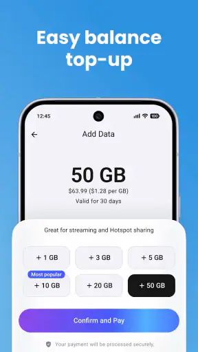 eSim Prepaid Mobile Travel App screenshot