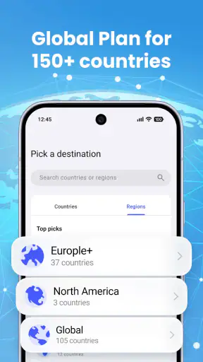 eSim Prepaid Mobile Travel App screenshot