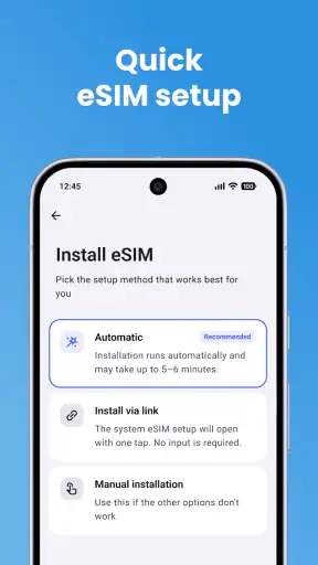 eSim Prepaid Mobile Travel App screenshot