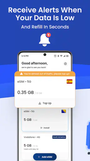 eSIM: Travel SIM & Data Plan screenshot