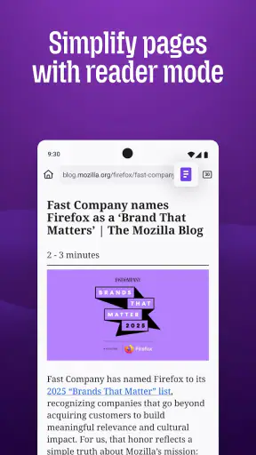 Firefox Fast & Private Browser screenshot