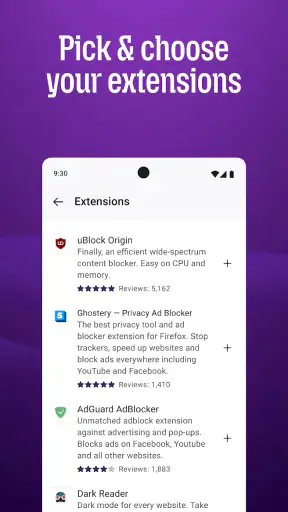 Firefox Fast & Private Browser screenshot