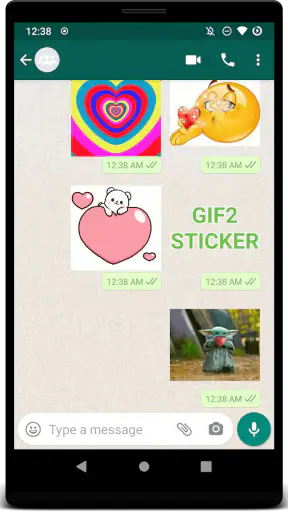 GIF2Sticker Animated Stickers screenshot