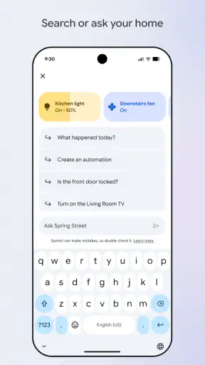 Google Home screenshot