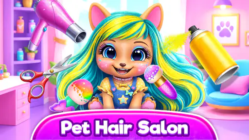 Hairstyle: pet care salon game screenshot