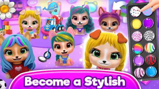 Hairstyle: pet care salon game screenshot