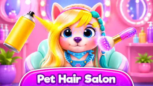 Hairstyle: pet care salon game screenshot