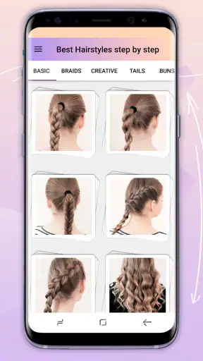 Hairstyles step by step screenshot