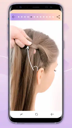 Hairstyles step by step screenshot