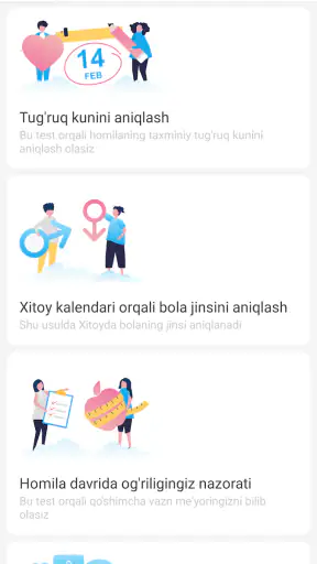 Homiladorlik davri screenshot
