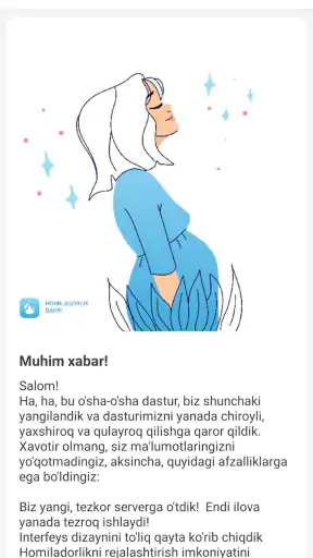 Homiladorlik davri screenshot