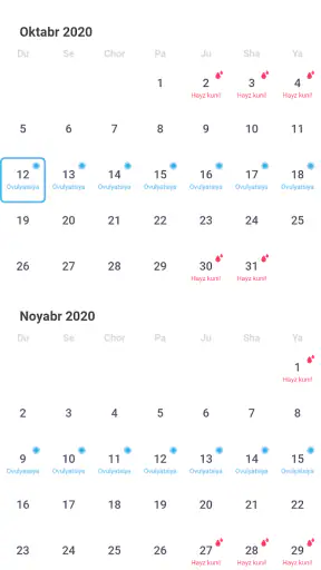 Homiladorlik davri screenshot