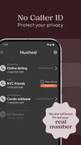 Hushed - מספר טלפון שני screenshot
