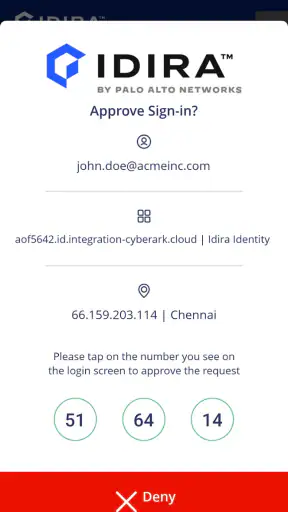 Idira Identity screenshot