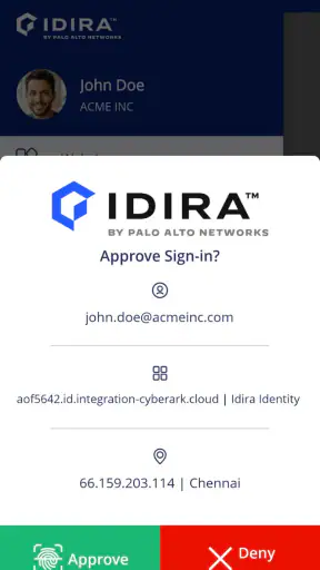 Idira Identity screenshot