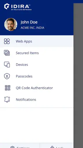 Idira Identity screenshot