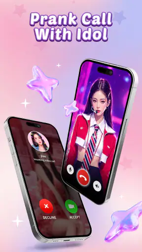 Idol Phone: Call & Chat Prank screenshot