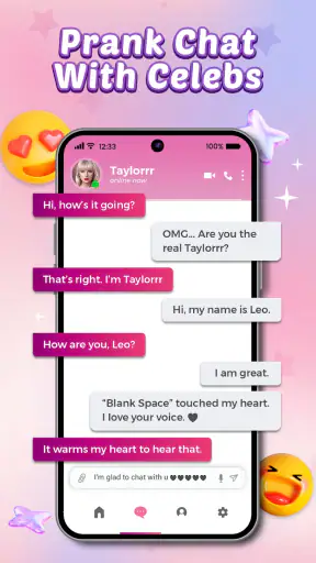 Idol Phone: Call & Chat Prank screenshot