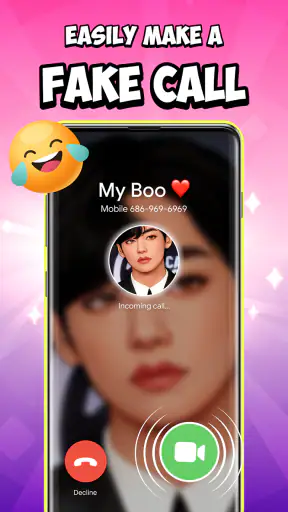 Idol Prank Call & Chat Prank screenshot