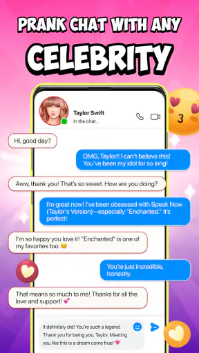 Idol Prank Call & Chat Prank screenshot