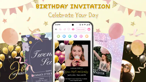 Invitation Card Maker & RSVP screenshot