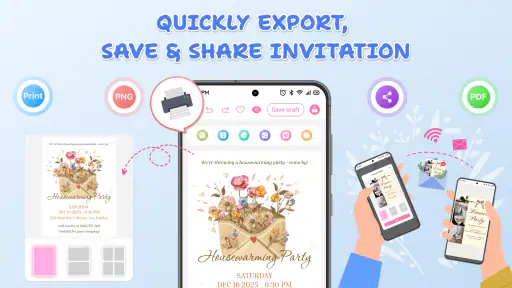 Invitation Card Maker & RSVP screenshot