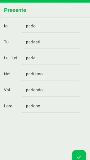 Italian Verbs: Learn & Train screenshot
