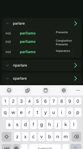 Italian Verbs: Learn & Train screenshot