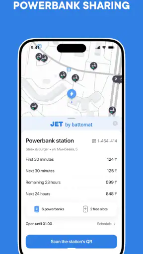 JET – scooter sharing screenshot
