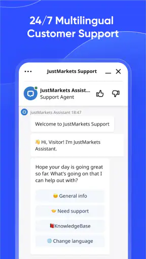 JustMarkets Trading screenshot