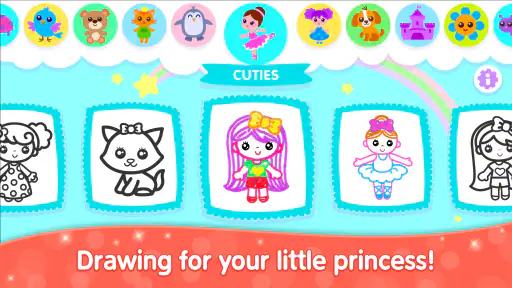 Kids Coloring Games for Girls screenshot