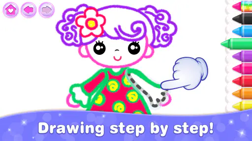 Kids Coloring Games for Girls screenshot