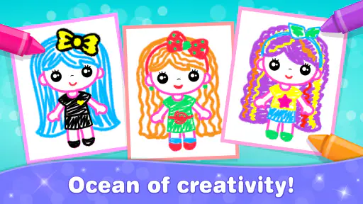 Kids Coloring Games for Girls screenshot