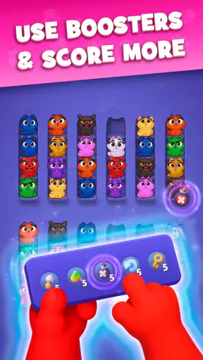Kitty Sort: Twisted Tails screenshot