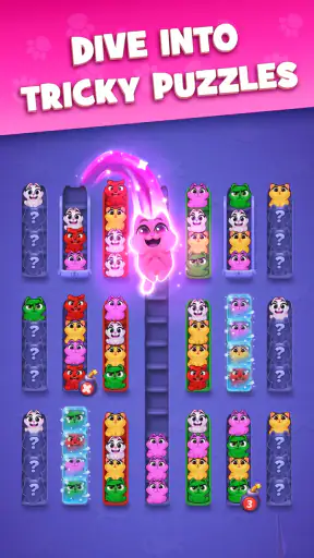 Kitty Sort: Twisted Tails screenshot