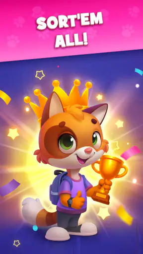 Kitty Sort: Twisted Tails screenshot