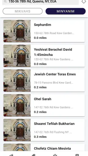 Kosher GPS screenshot