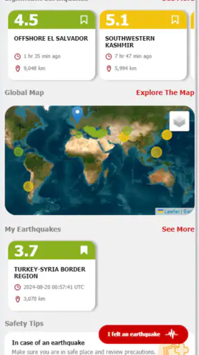 LastQuake screenshot