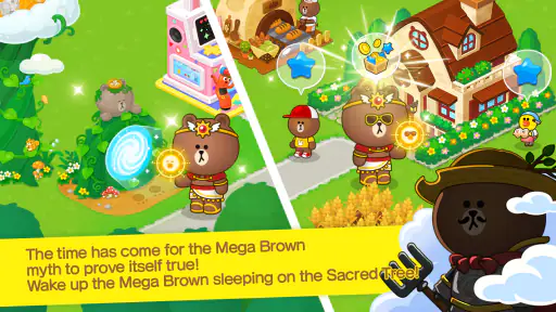 LINE BROWN FARM screenshot