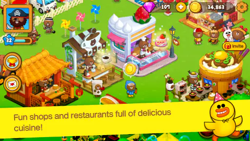 LINE BROWN FARM screenshot