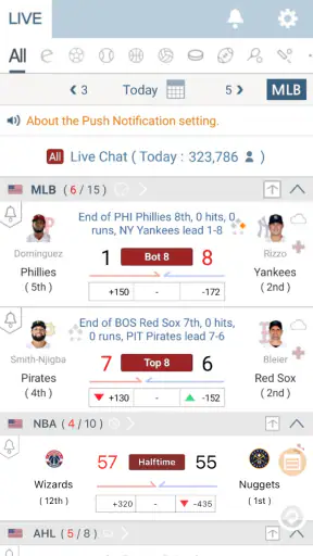 LIVE Score, Real-Time Score screenshot