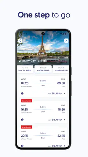 LOT Polish Airlines screenshot