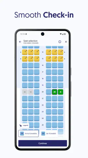 LOT Polish Airlines screenshot