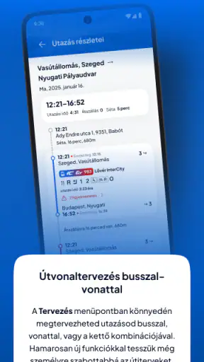 MÁVPlusz screenshot