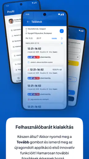 MÁVPlusz screenshot