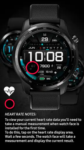 MD283 3D Digital watch face screenshot