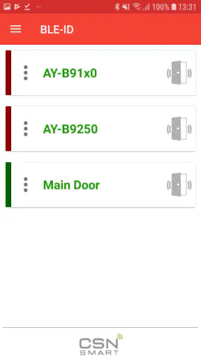 My BLE-ID screenshot